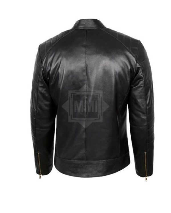 Men's Zippered Black Jacket
