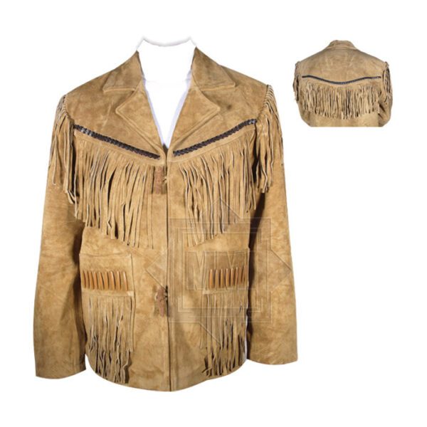 Beige Suede Leather Jacket