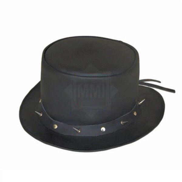 Black Studded Top Hat