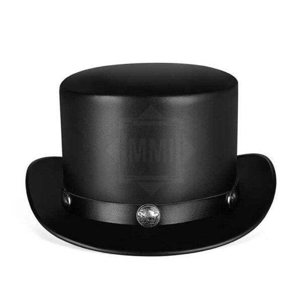 Black Top Hat with Conchos