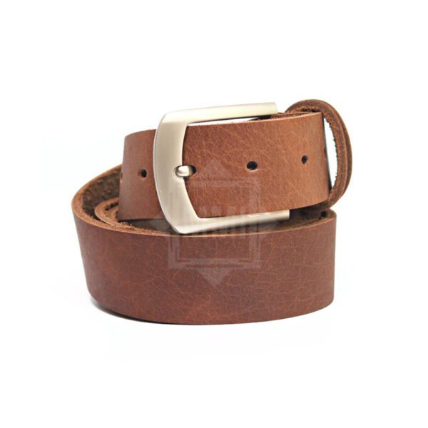 brown Leather Dress Belt