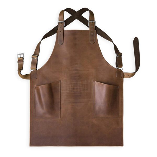 Brown Barber Leather Apron