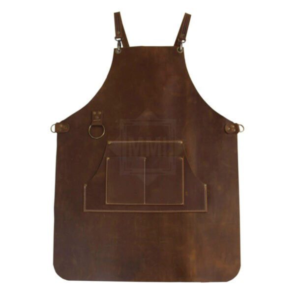 Brown Leather Working Apron