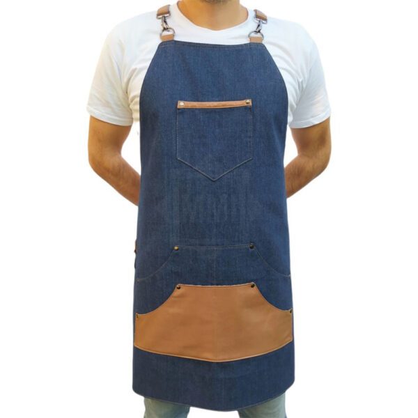 Blue Leather apron