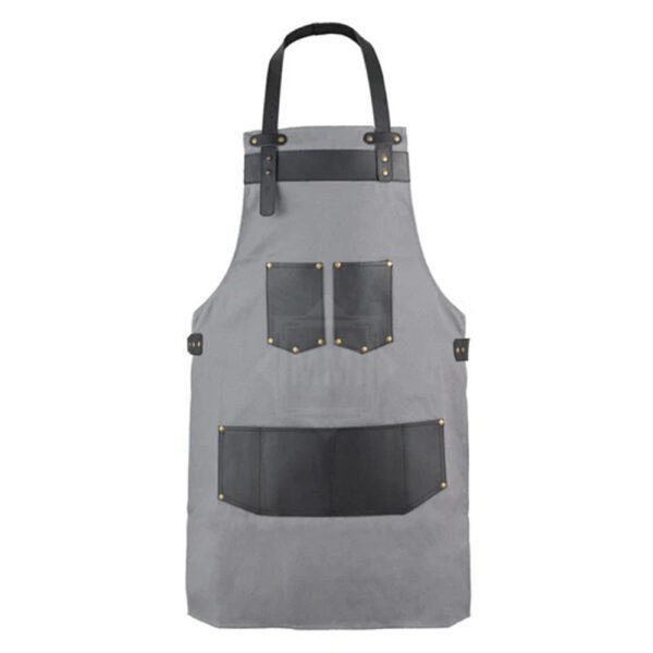 Gray Suede Working Leather Apron