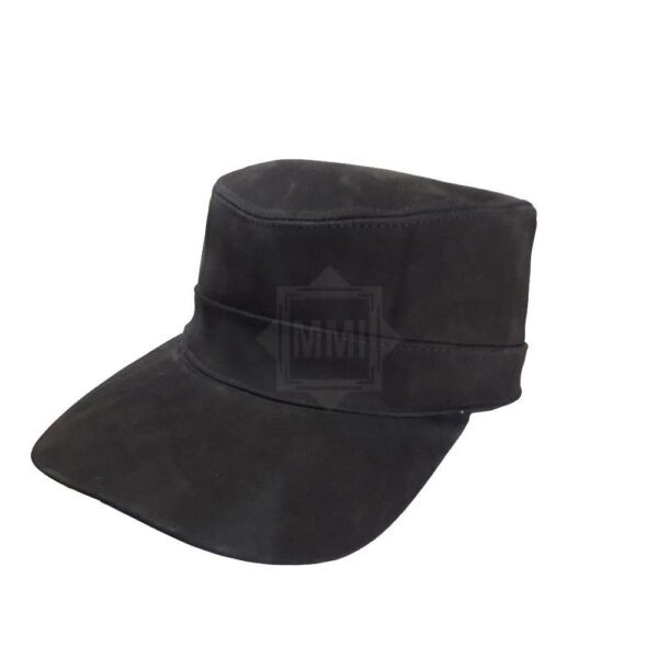 Black Leather Cap