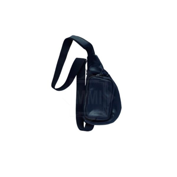 Black Leather Chest Bag