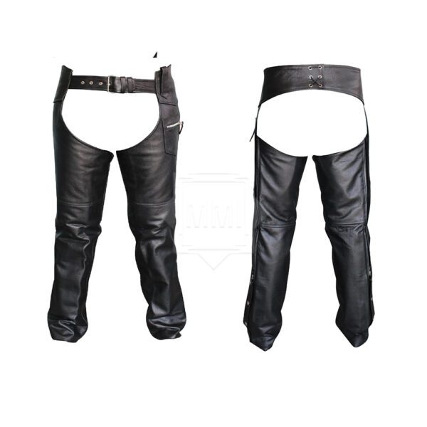 Black Leather Chaps
