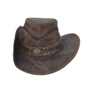 Studded Brown Cowboy Hat