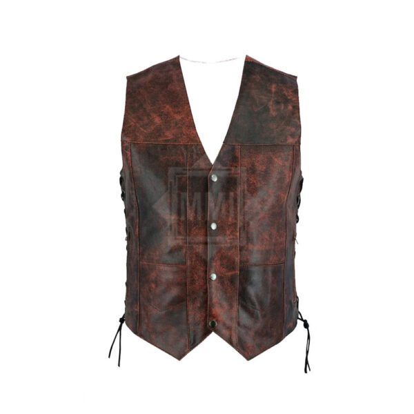 Dark Brown Leather vest