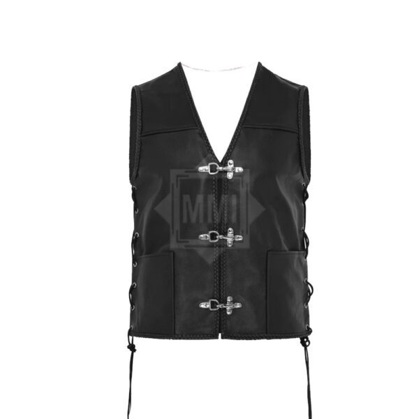 Black Leather vest