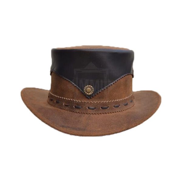 Brown Crazyhorse Top Hat