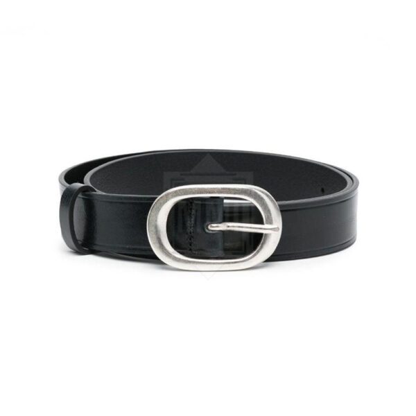black leather belt