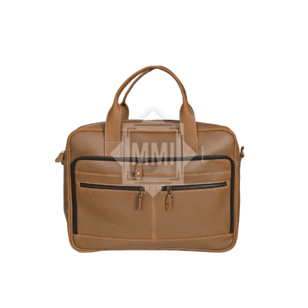 Tan Leather Laptop Bag
