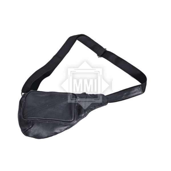 Black Leather Chest Shoulder Bag