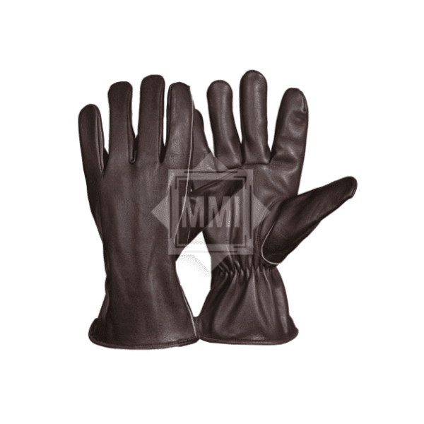 Dark Brown Leather Gloves