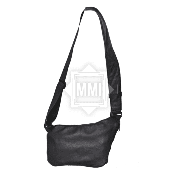 Black Leather Chest Bag